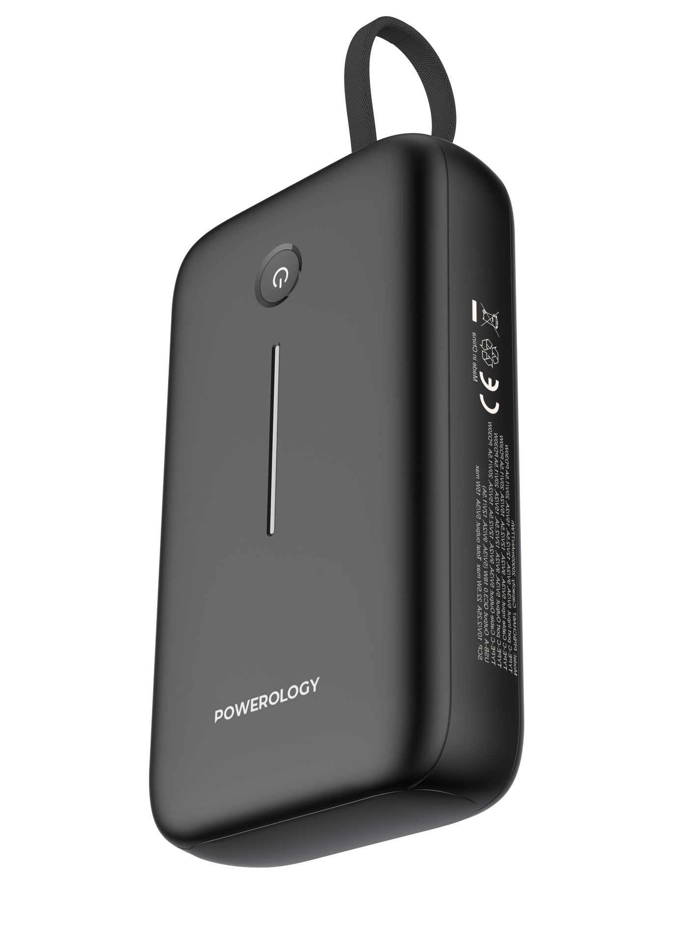 PD 30W 20000 mAh Power Bank / Type-C Port and USB-A Port / Built-in 30cm Type-C Cable / Advanced Charging Technology / Built-in Safeguards / 3 Device Charging / Detachable USB-C Wire / Compact and Portable - Black