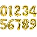TONIFUL Number Balloons 16 Inch Gold 09 Number Mylar Foil Balloons 10 Pcs Gold Custom Digital Balloons for Birthday Party Engagement Graduations Anniversary Baby Shower Decorations Party Supplies - Image 3