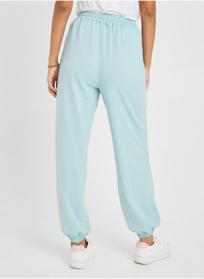 Styli - High Rise Relaxed Fit Drawcord Jogger - Image 1