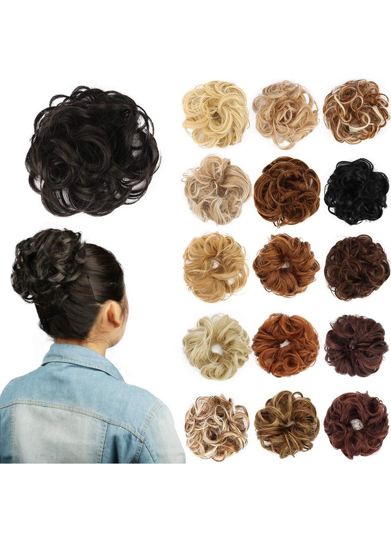 Styler - STYLER Messy Bun Hair Pieces for Women  Synthetic Hair Bun Hair Pieces  Curly Donut Updo Hair Extension 2 - Image 1