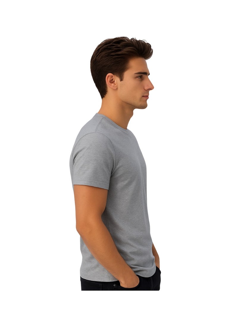 PRINTSHOP4ME Adult Round Neck Men's T Shirt 170 GSM Pure Cotton Basic Colors - Image 4