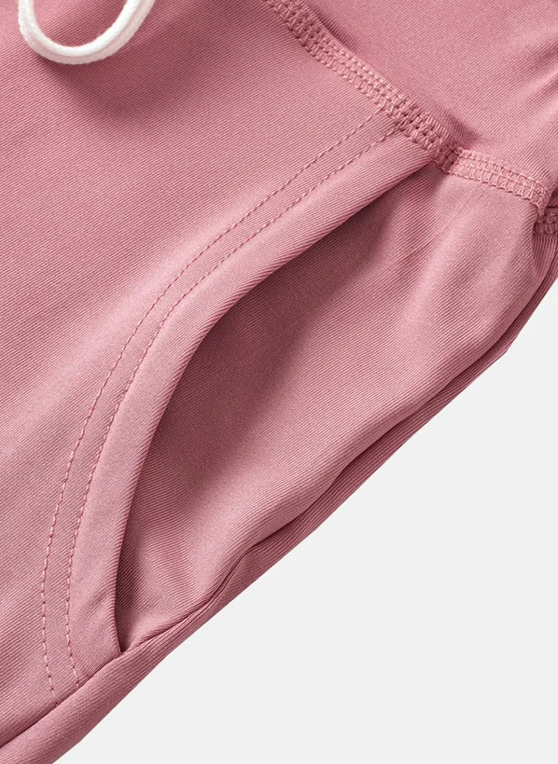 YUNIQEE Pink Plain Jogger Trouser