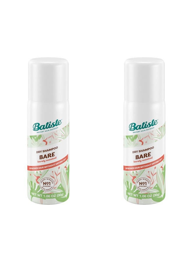 Batiste Dry Shampoo, Bare, Mini Travel Size 1.6 oz (Pack of 2) - Image 1