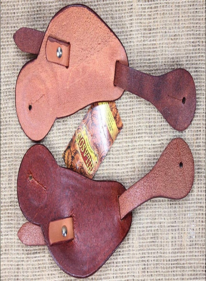 HILASON Western Tack Horse Leather Cowboy Spur Straps Chestnut - Image 2