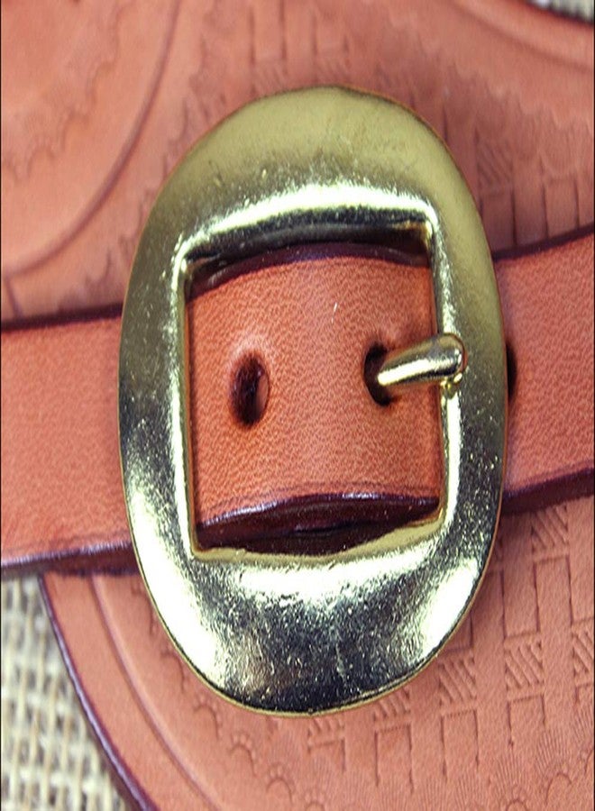 HILASON Western Tack Horse Leather Cowboy Spur Straps Chestnut - Image 3