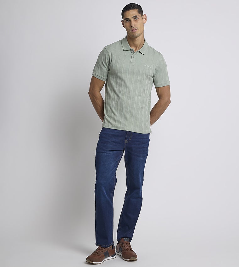 Ben Sherman Men's Short Sleeve Solid Polo Tees - Image 5