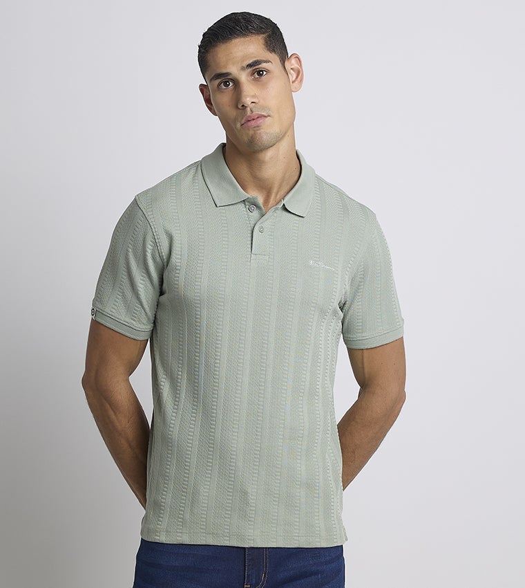 Ben Sherman Men's Short Sleeve Solid Polo Tees - Image 1