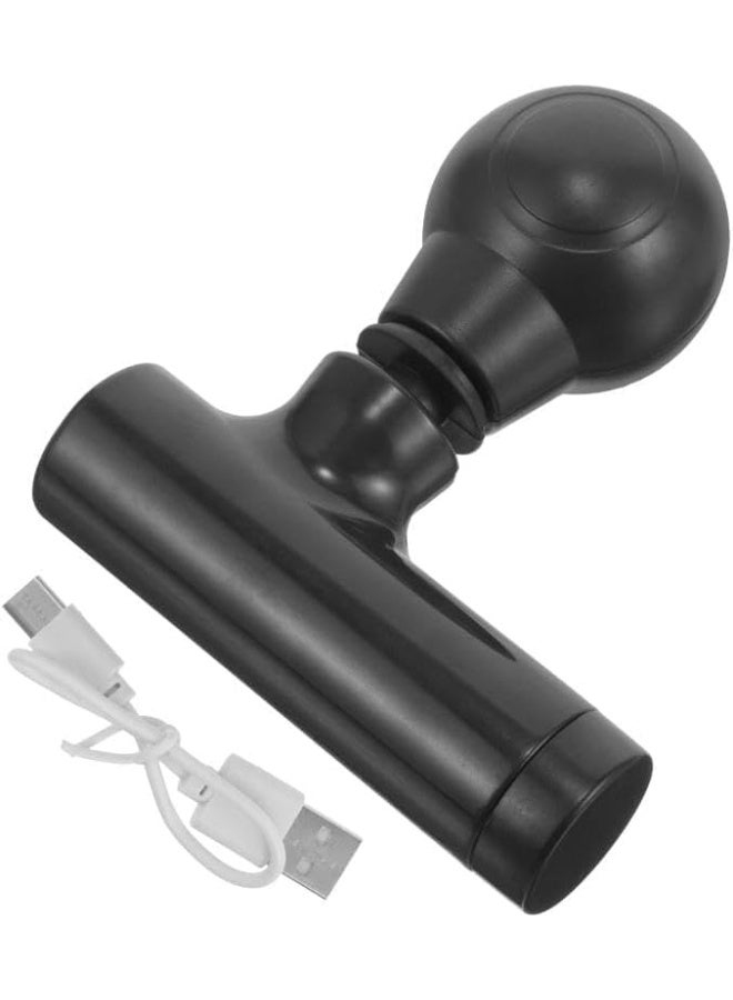 Generic Portable Mini Massage Gun - Deep Tissue Muscle Massager for Neck and Body, 6 Adjustable Speeds, USB Rechargeable, Low Noise Fitness Device for Gym, Office & Face (Black) - Image 3