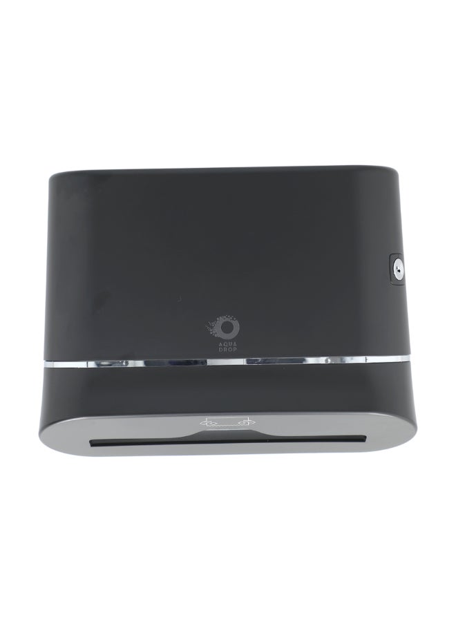 اكوا دروب موزع مناديل ورقية جداري أسود  13 x 9.5 x 29.8 سم HSD-E6002-BK - Image 1