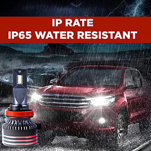 Casago CAHYH11 Hyperdrive H8/H9/H11 150W LED Headlight For Automobiles With Ultra Bright 6000k White Beam Bulbs Plug-Play Design Water Resistant(IP65) And Easy Installation - Image 4