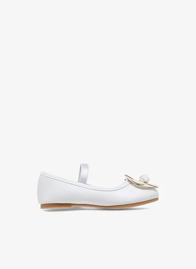 Flora Bella By Shoexpress Flora Bella Flower Embellished Ballerina Shoes With Elastic Closure