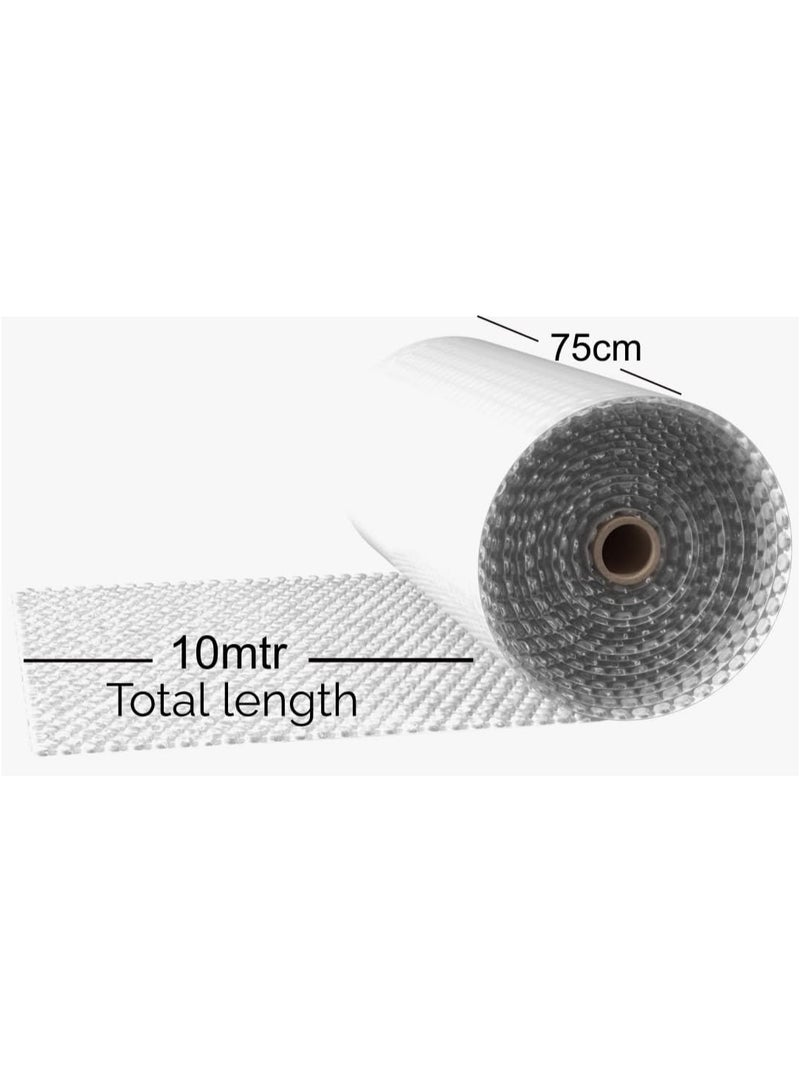 Air Bubble Wrap 75cmX10mtr Industrial Strength, Lightweight, and Easy to Cut, Ideal for Protecting Fragile Items, High Cushioning, Superior Protection for Electronics Perforated, Lightweight. - Image 2