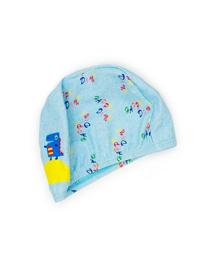 babyqlo Happy Dino Swimwear Set with Cap for Boys