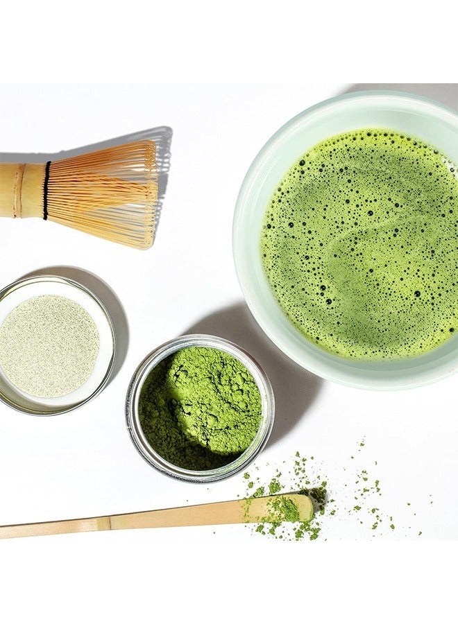 ميكو اغراض الماتشا 4 قطع، ويسك ماتشا مع وعاء سيراميك وخفاقة بامبو وملعقة، طقم تحضير الماتشا التقليدي الفاخر - Image 3