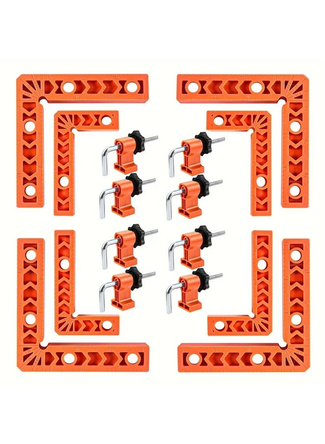 4pcs 90 Degree Right Angle Clamp With Positioning Squares Plastic Corner Clamping Set For Woodworking Picture Frame Cabinet Box - Image 2