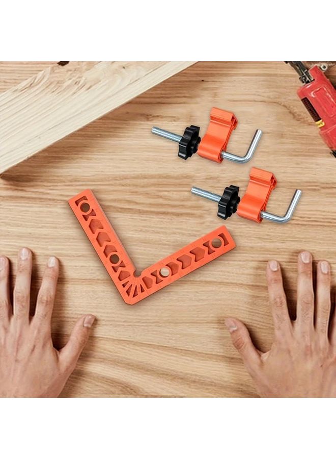 4pcs 90 Degree Right Angle Clamp With Positioning Squares Plastic Corner Clamping Set For Woodworking Picture Frame Cabinet Box - Image 4