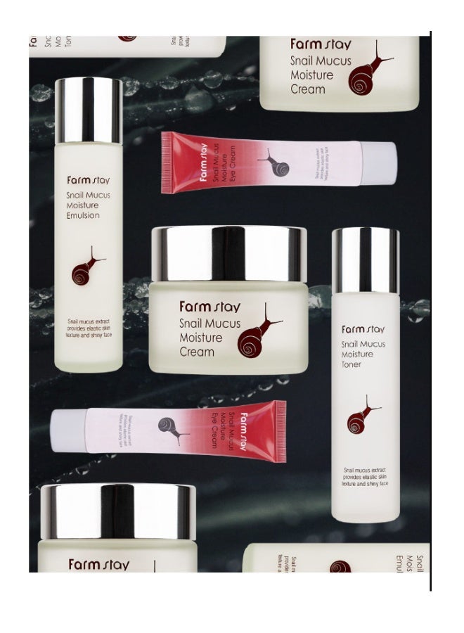 FARMSTAY Snail Mucus Moisture Skin Care 4Set  - Image 3