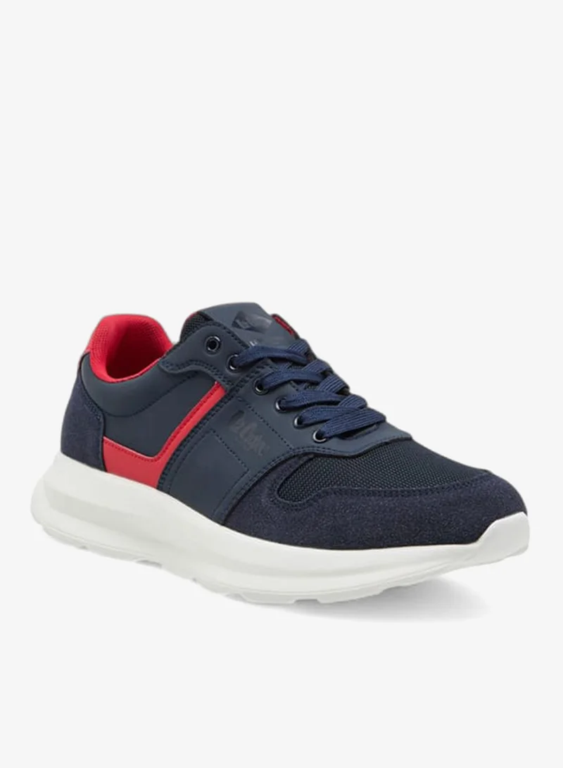 Lee Cooper Men's Panelled Sneakers with Lace-Up Closure