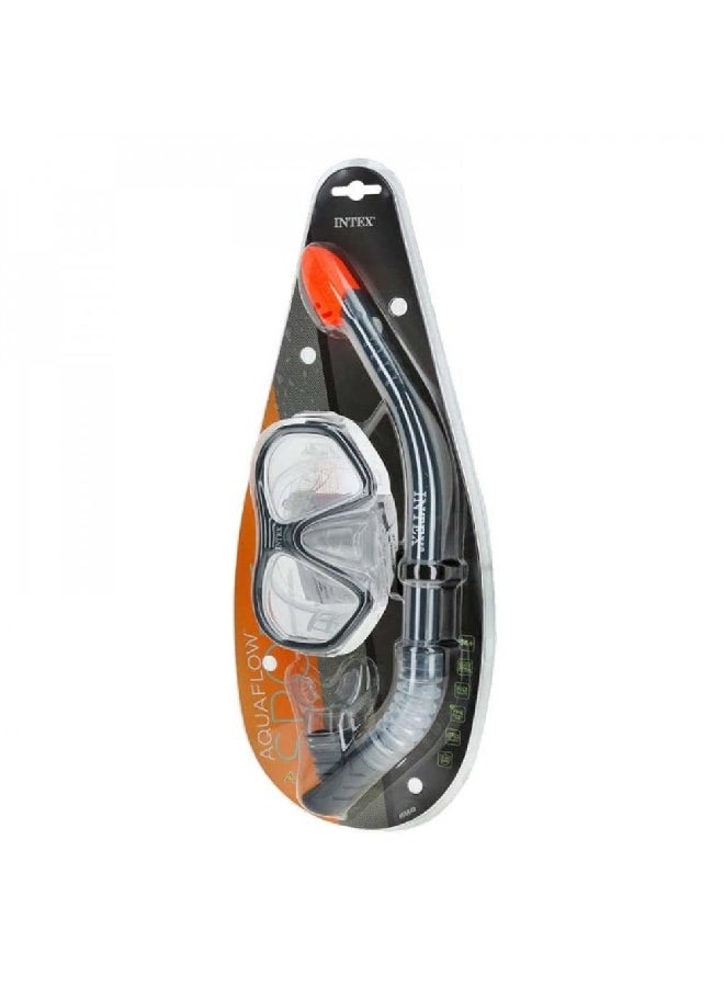Intex Reef Rider Swim Set Mask with Snorkel Grey and Clear 8.89 x 23.18 x 50.8 cm INT55648 - Image 4