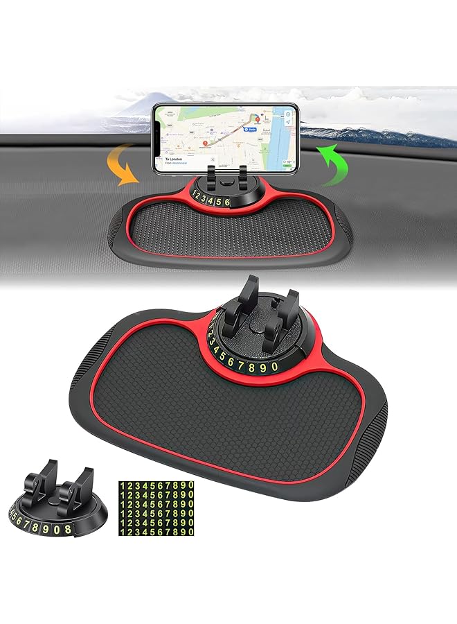 إيروريكس حامل جهاز إلكتروني محمول، قطعة واحدة، حامل هاتف للسيارة مع حصيرة قرص العسل، متوافق عالميًا وقابل للدوران