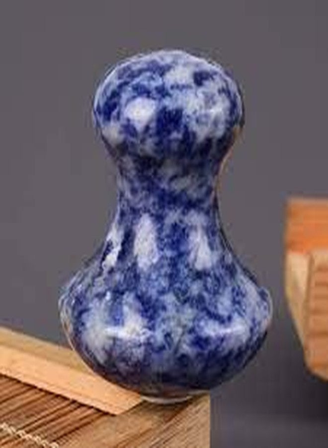 Getmecraft Handmade Natural Sodalite Mushroom-Shape Guasha Board for Spa Relaxing - Image 3