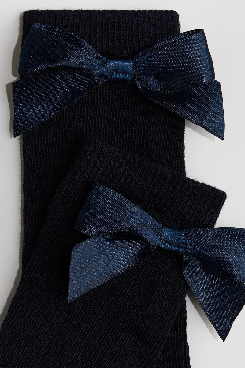 H&M Bow-detail knee socks