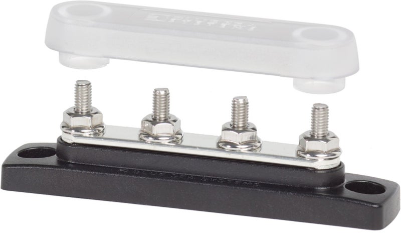 Blue Sea Systems 2315 100 Amp Mini BusBar with 4 studs and a cover