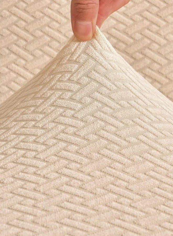 غطاء أريكة، غطاء أريكة جاكار سميك، واقي أثاث مضاد للانزلاق، غطاء وسادة مقعد أريكة قابل للتمدد عالمي 190 × 230 سم - Image 2