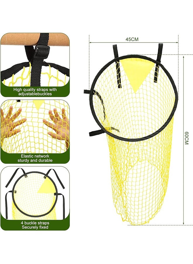 Ocean Football Goal Net Bag, Soccer Target Goal, Football Target Net, Football Practice Training Target Free Kick Shooting Target Teenagers Practice Shooting (Yellow) - Image 2