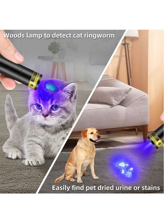 Y&D UV Flashlight 365nm - Portable Rechargeable Mini Blacklight LED Ultraviolet Light for Detecting Pet Urine Stains, Fluorescent Material, Money and Amber - Image 4