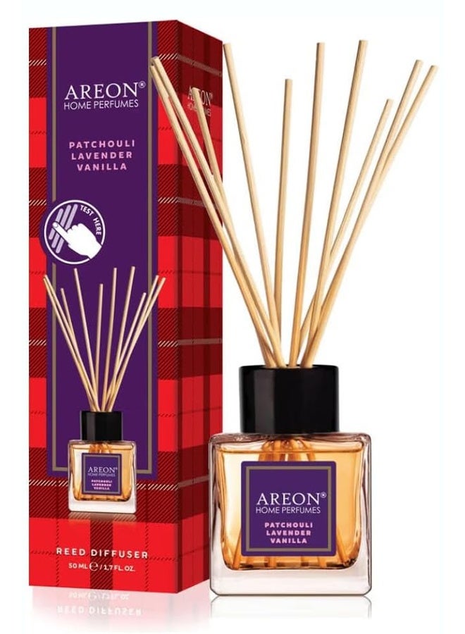 Areon Home Perfumes Sticks 50ml Tartan Patchouli Lavender Vanilla - Image 1