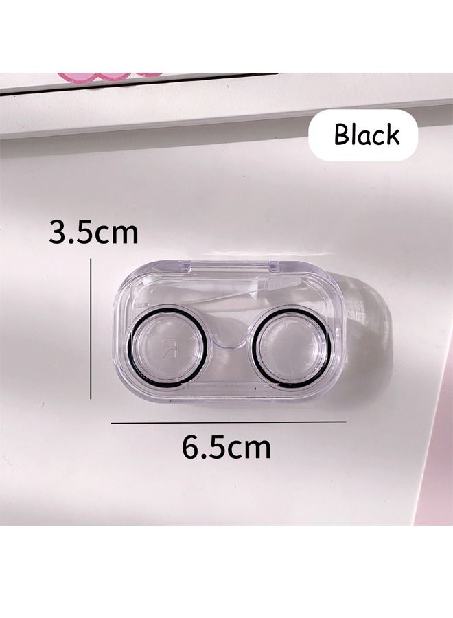 1 PCS Mini Contact Lens Case,  Gasket Contact Lens Container Holder, Outdoor Portable Mini Contact Lens Soak Storage Kit for Travel & Home