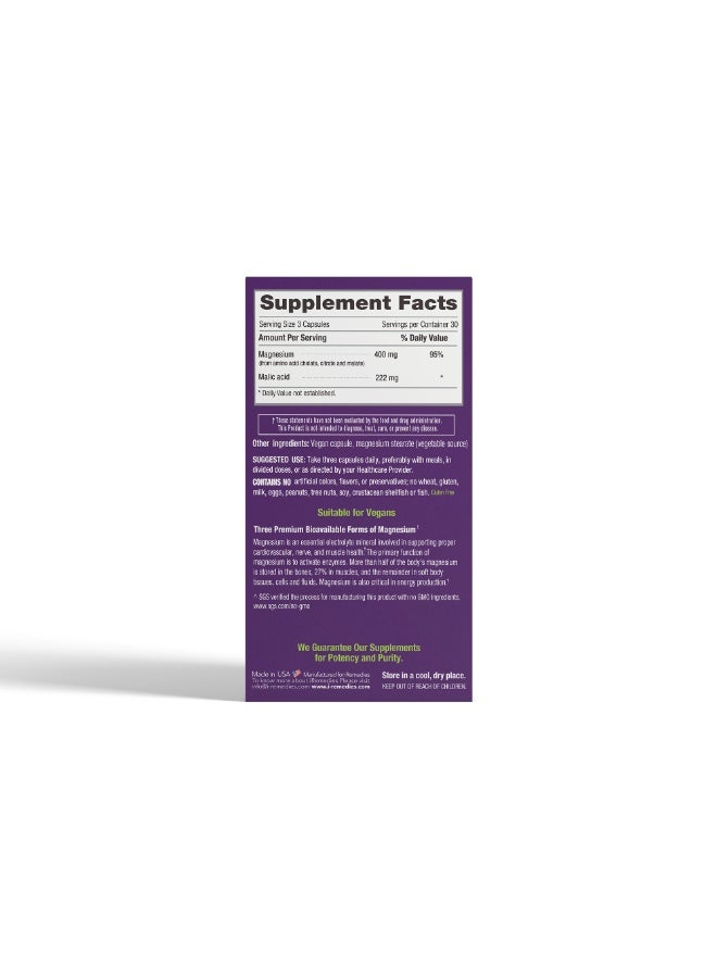 iRemedies iMega Magnesium - Magnesium Supplement for Muscle Relaxation, Bone Health, and Energy - 90 Capsules - Image 4