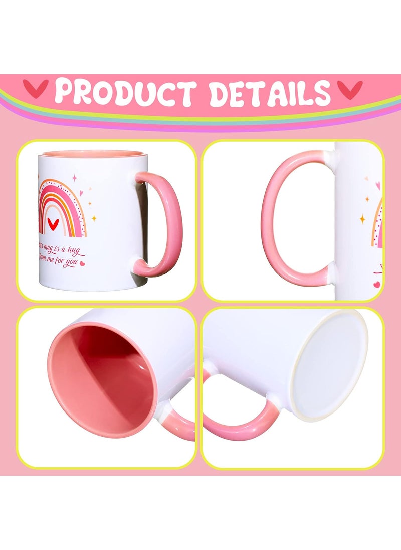 Nuenen Mug Gift Sympathy Gifts for Her Mom Friends Women Rainbow Hug Cup Coffee Mugs Hug from Me Divorce cup Get Well Encouragement Sympathy Condolence presents 11 oz  - Image 2