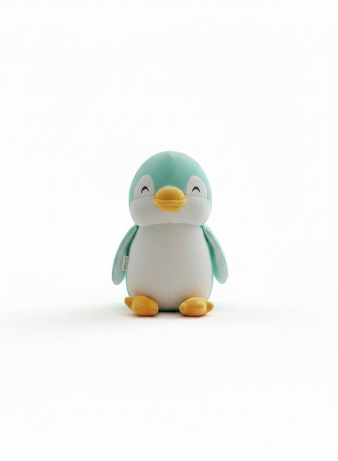 Adhigams Soft Penguin Plush Toy for Kids | Soft Toy for Boys and Girls | Super-Soft and Safe | Ideal for Gifting | Height 26 cm | Aqua and White - Image 1
