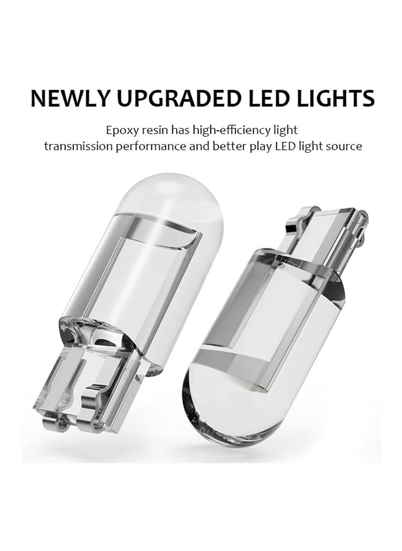 Generic T10-COB Universal LED Parking Light Bulbs - 6000K Super Bright White, Glass Enclosed, 2W, W5W Interior, Pilot, License Plate, Dome Indicator Lamp for Car, Bike, Motorcycle - 2 PCS  - Image 3