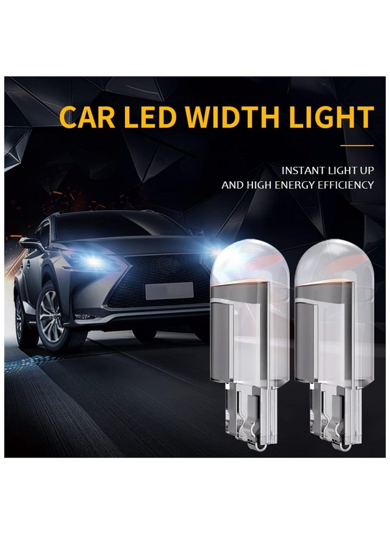 Generic T10-COB Universal LED Parking Light Bulbs - 6000K Super Bright White, Glass Enclosed, 2W, W5W Interior, Pilot, License Plate, Dome Indicator Lamp for Car, Bike, Motorcycle - 2 PCS  - Image 4