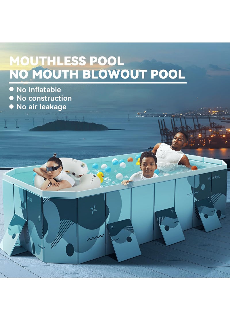 فلاي رود طوي حوض سباحة ، غير قابل للنفخ حوض سباحة ، حوض سباحة في الهواء الطلق الأسرة مربع ، مستطيل المنبع حوض سباحة ، مع استنزاف المكونات استنزاف حفرة . - Image 2