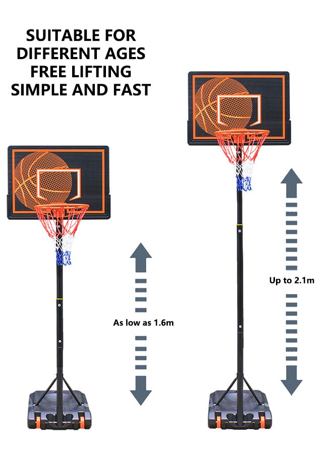 Sharpdo Adjustable Height Basketball Hoop with Reinforced Base - Portable Indoor/Outdoor Goal for All Ages  - Image 4