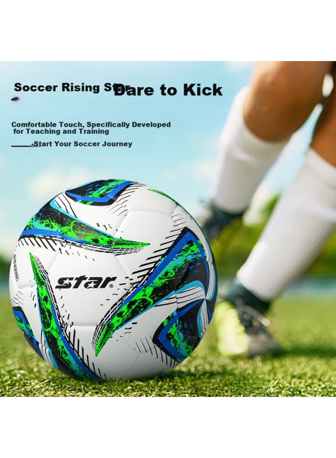 Star Soccer Ball Size 5 Youth Adult Durable Pu Heat Bonded Match Training Standard Ball Sb5575tb-06 - Image 1