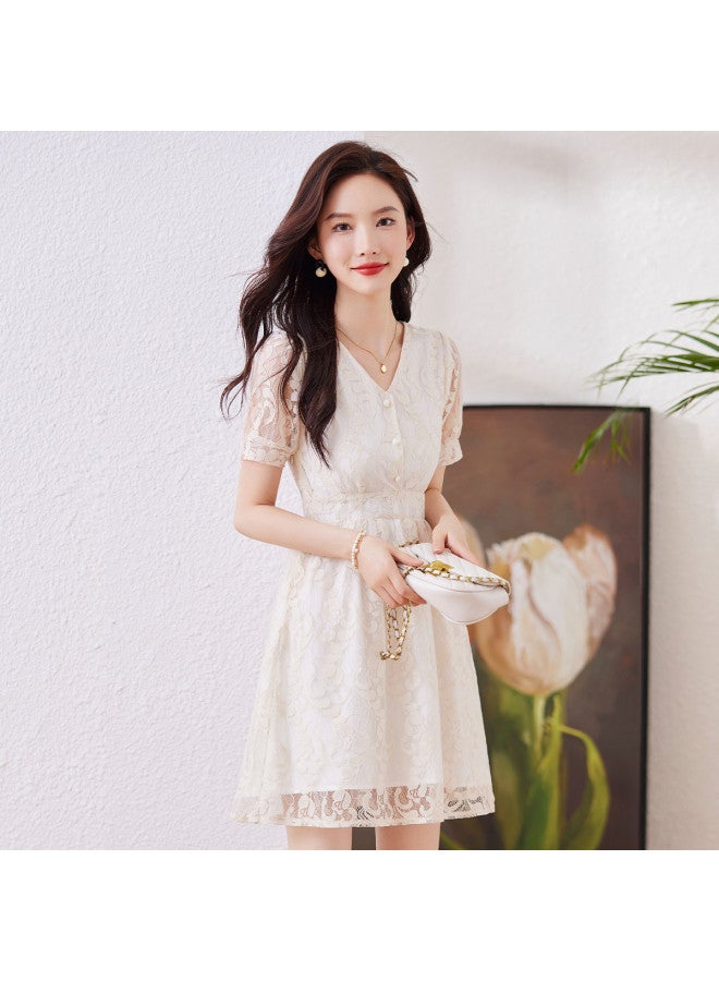Baleno 2025 Summer Women's Dress Fashion V-neck Dress Gentle Sweet Style Elegant Dress For Women - Image 5
