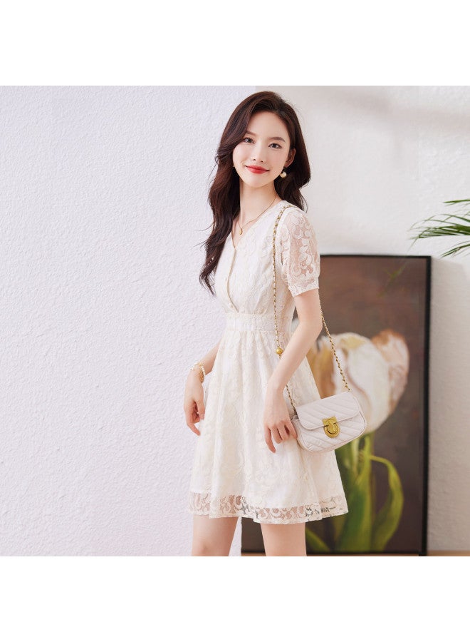 Baleno 2025 Summer Women's Dress Fashion V-neck Dress Gentle Sweet Style Elegant Dress For Women - Image 3