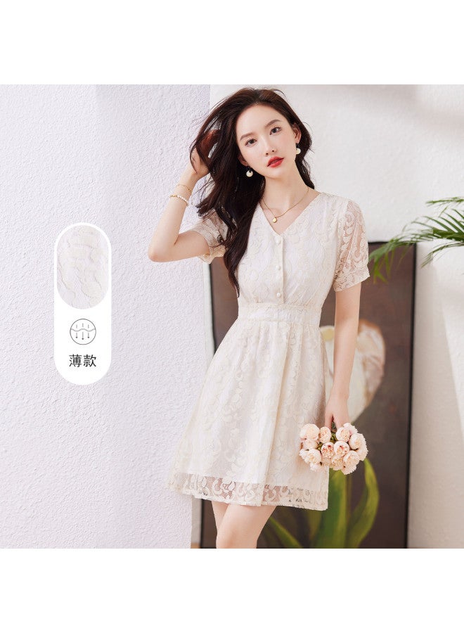 Baleno 2025 Summer Women's Dress Fashion V-neck Dress Gentle Sweet Style Elegant Dress For Women - Image 2