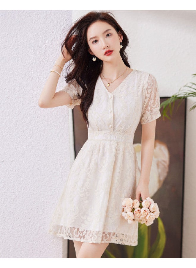 Baleno 2025 Summer Women's Dress Fashion V-neck Dress Gentle Sweet Style Elegant Dress For Women - Image 1