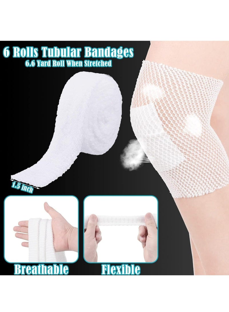 Y&D Net Tubular Bandage Fix Size 4 Elastic Dressing Retainer Wound Gauze Breathable for Hand Arm Leg or Foot - Image 2