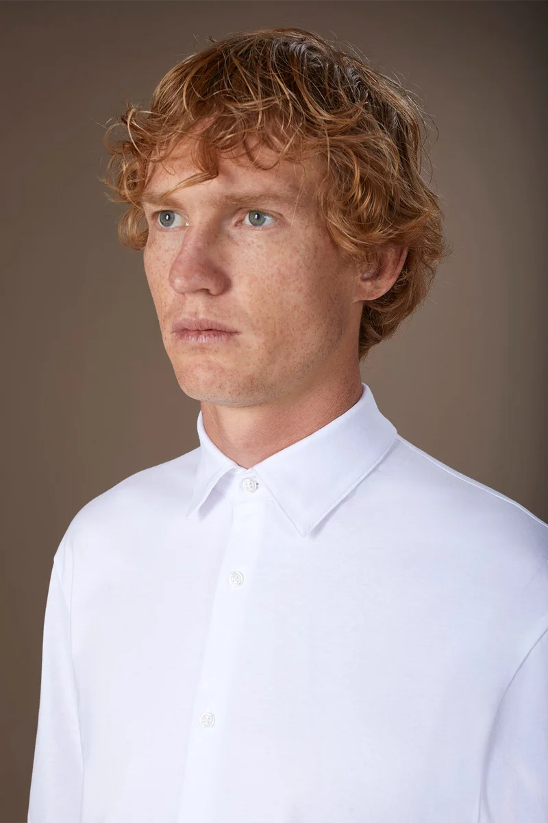 Doppelganger White Men's 100% cotton regular fit polo shirt - White for Men | Best Price UAE