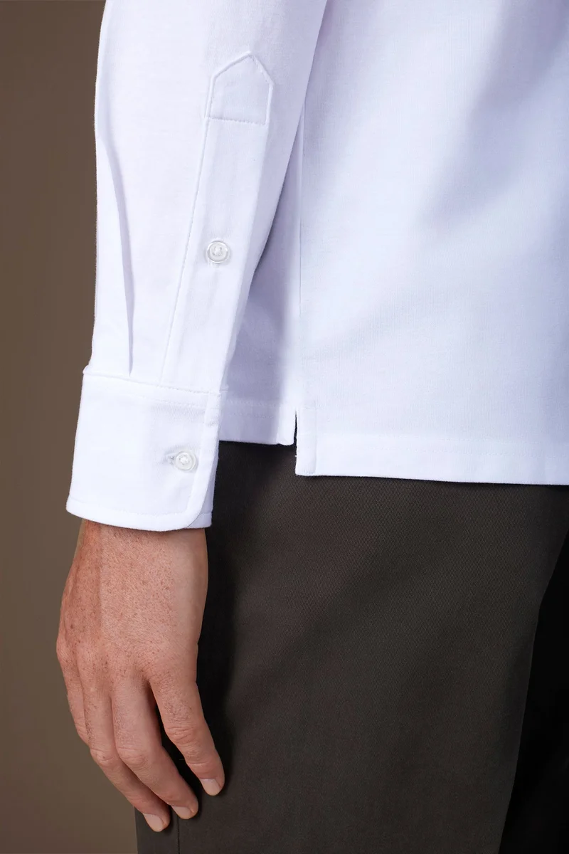 Doppelganger White Men's 100% cotton regular fit polo shirt - White for Men | Best Price UAE