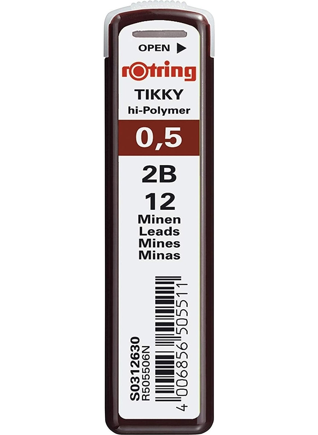 Rotring - Tikky School Set 0.5 mm Neon Orange Versatile Pen + Eraser + Nib - Image 1