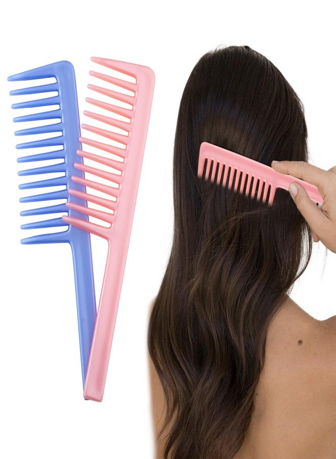 DazzleDiva 1Pc Wide Tooth Detangling Comb Shower Flexible Comb Detangle Wide Tooth Comb for Curly and Wavy Hairs Shampoo Detangling Curl Styling Hairbrush, Premium & Ergonomic Design Detangler Hair Brush 1Pc - Image 1