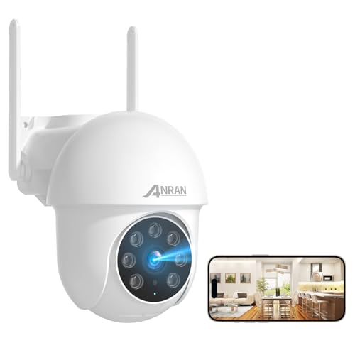 ANRAN 3K/5MP WiFi Security Camera for Home/House Outdoor: 2.4/5GHz Dual-Band, Auto-Tracking, 360° Pan-Tilt, 2-Way Audio, Full Color Night Vision, 24/7 Recording - Image 1
